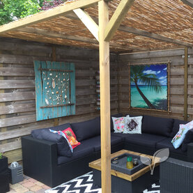 Rietmatten dakbedekking