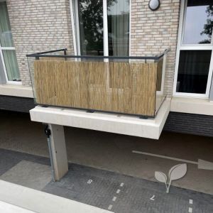 Privacyscherm balkon met rietmat